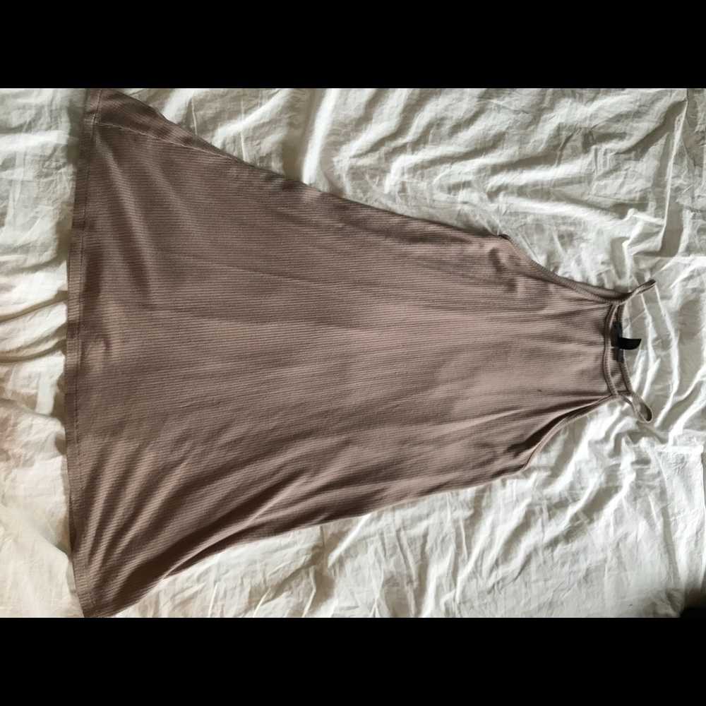 Forever 21 beige shift dress